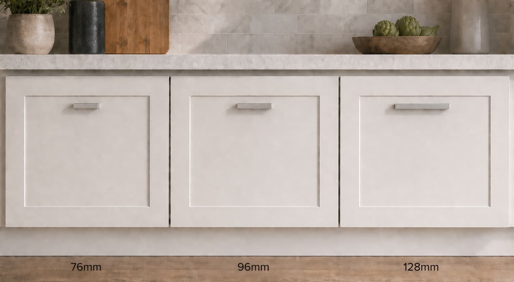 AnchorLine Cabinet Hardware Captiva in Brushed Nickel