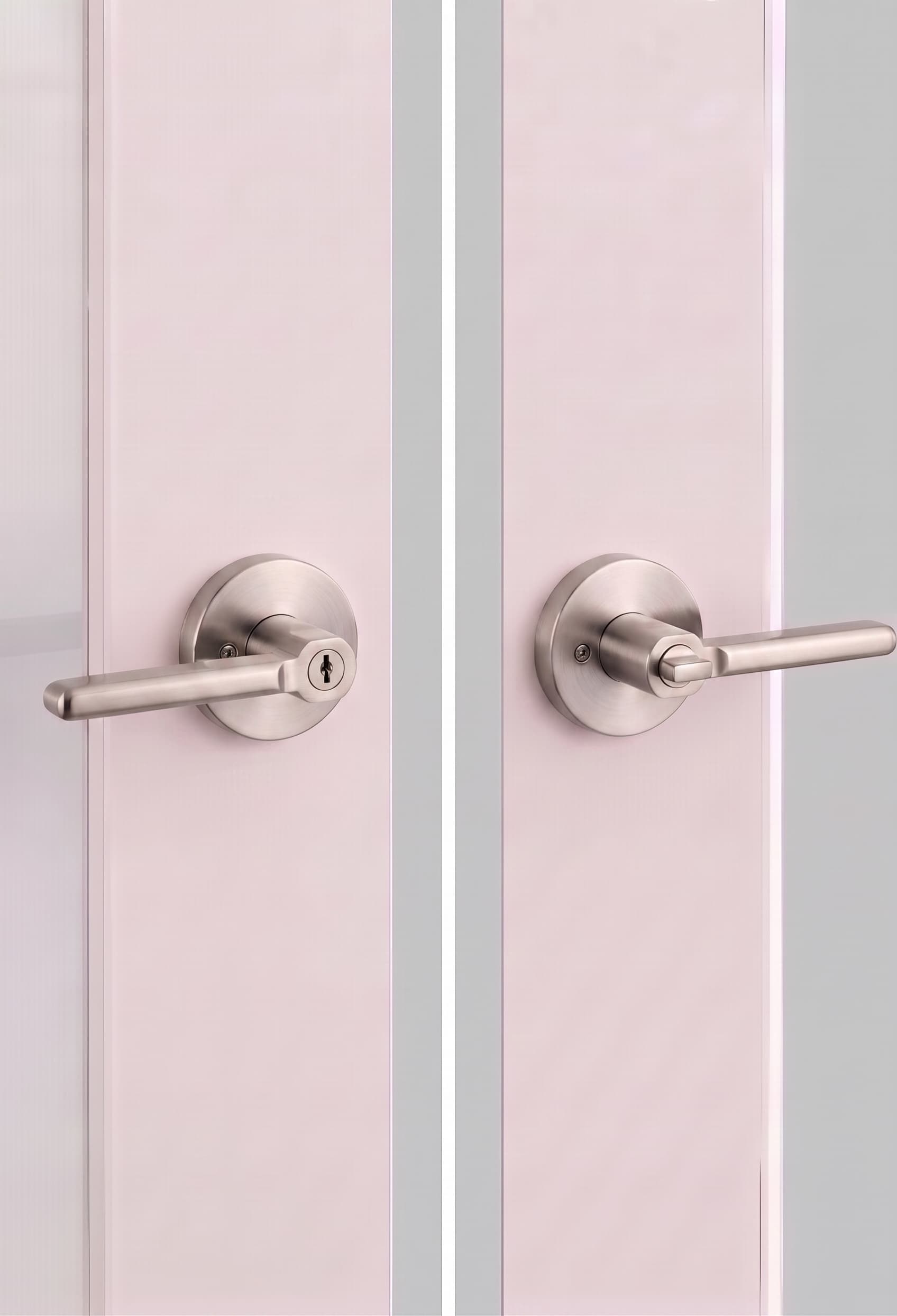 Falmouth Entry installed in Satin Nickel