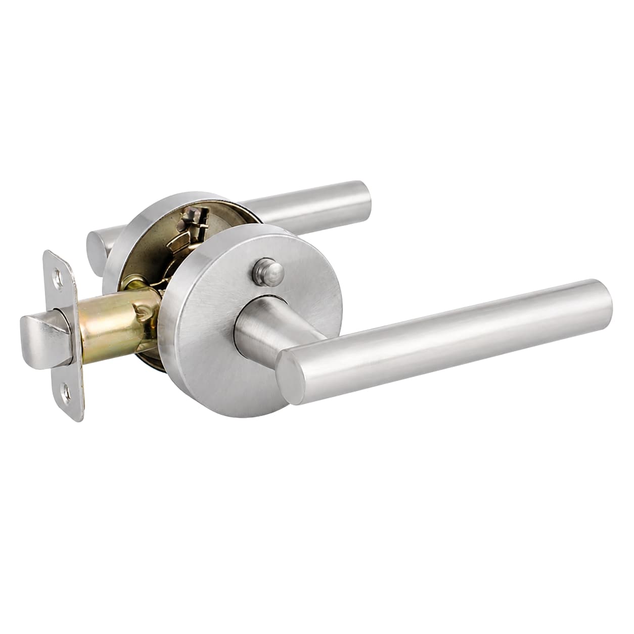 Yarmouth Concealed-Screw Round-Rose Leverset