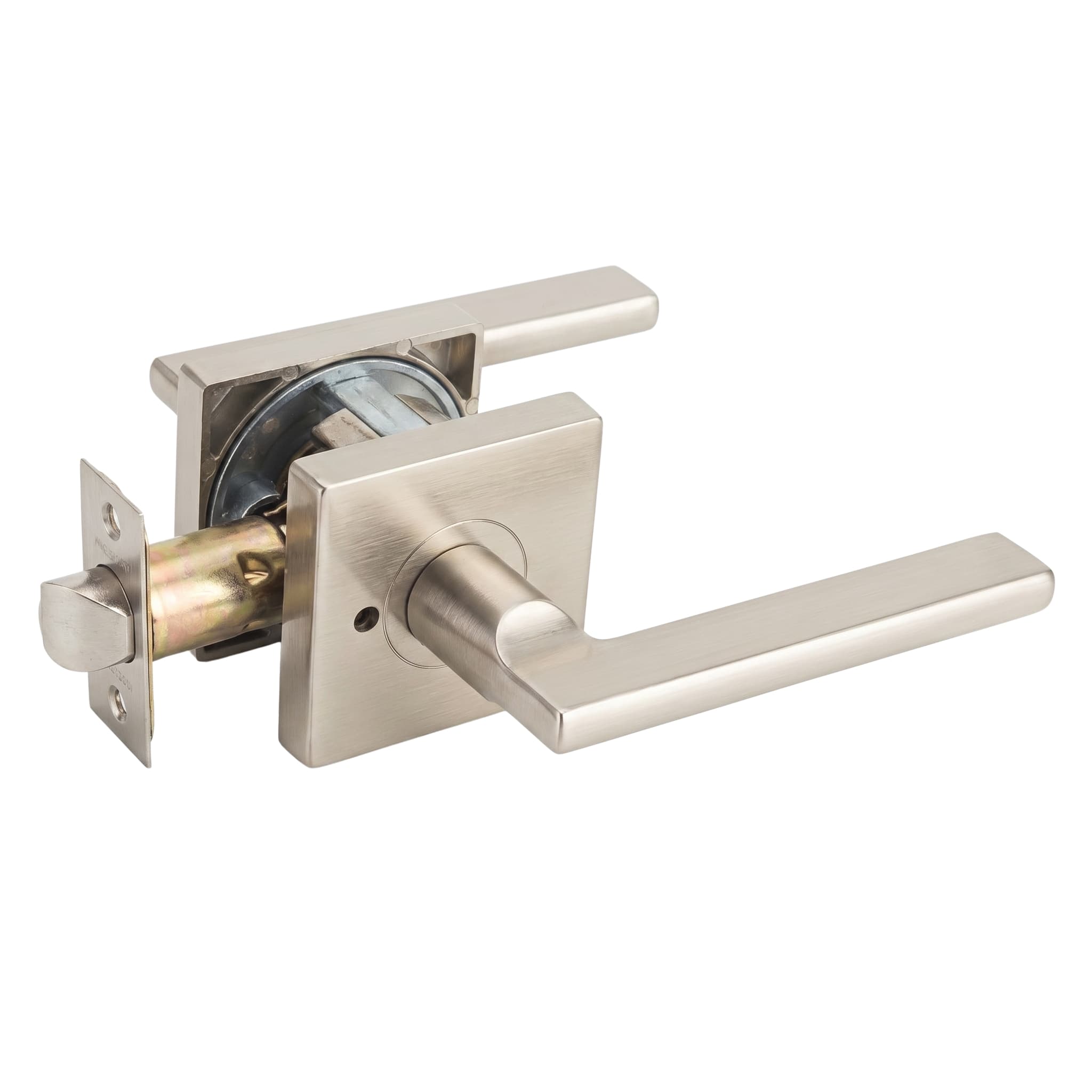 Cohasset Concealed-Screw Aluminum Square-Rose Leverset